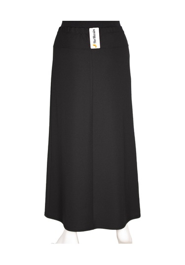 Hesna Kadın Esma Yanı Simli Astarlı Siyah Çan Etek Siyah