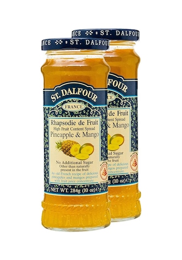 %100 Meyve Ananas Ve Mango Ezmesi 2 X 284 G İlave Şekersiz Reçel