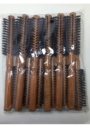 ASTRA RD-557A Tel Koyu Ahşap Renk Saç Fırçası Tarak