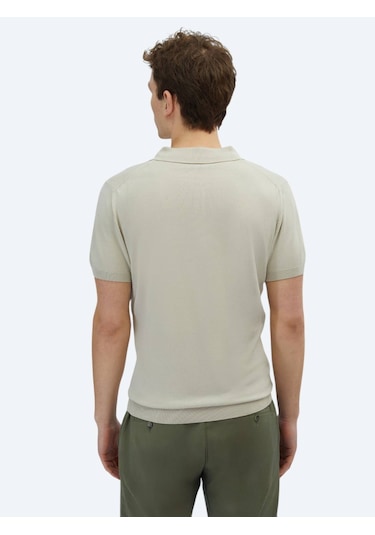 Taş Polo Yaka Düz Örgü Triko Taş