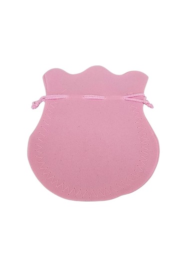 Kadife Kese Pembe 100 Adet 11x14 Boy Takı, Altın Kesesi İpli & Büzgülü