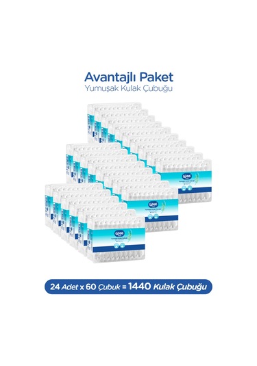 Wee Baby 60'lı Emniyetli Kulak Çubuğu (60x24 1440 Adet)