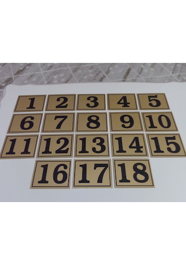 Gendec 6X8 Cm Yapışkanlı No 1'Den 18'E