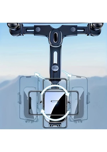 Sunshine011 2025 Araç Özel Siyah Abs Malzeme Sabit Titreşimsiz Telefon Tutucu