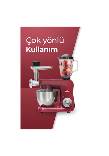Sinbo SMX-2775 1500 W 3 In 1 Stand Mikser