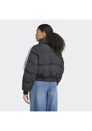 Adidas Jx2970 Cropped Puff Kadın Mont Siyah