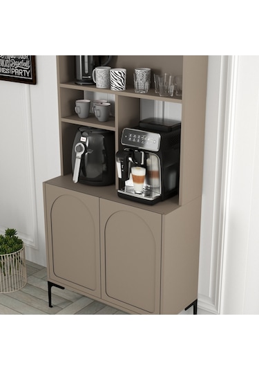 Lyon Kahve Köşesi 80cm - Atlas / Siyah