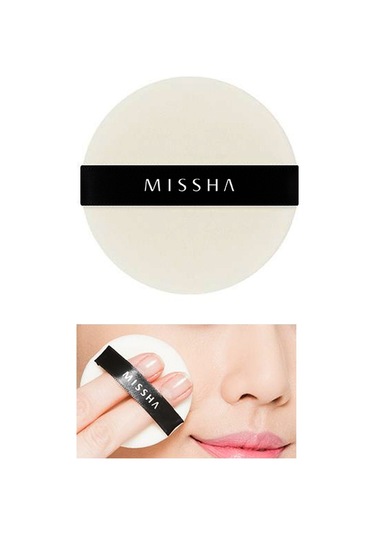 Missha Compressed Flocking Puff Pudra Uygulaması İçin Makyaj Süngeri Daire Yuvarlak