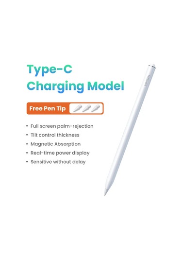 Ugreen Stylus Kalem Alüminyum Alaşımlı Hassas Dokunmatik Kontrol Kalemi 1.5mm Pom Ucu İle İpad Uyumlu 6/7/8/9/10
