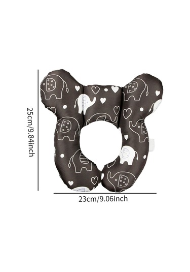 Dolıty Bebek Boyun Destek Yastığı Besleme Arabası Seyahat Siyah