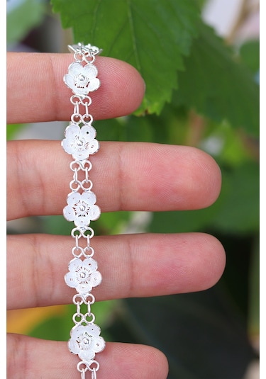 Midyat Nurtaş Gümüş Papatya Model Telkari 925 Ayar Gümüş Bileklik 201023033