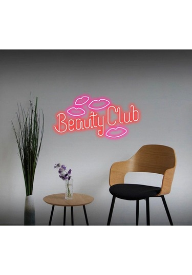 Twins Led Beauty Club Yazılı Ve Şekilli Neon Tabela Kırmızı Model:model:63353366 Kırmızı