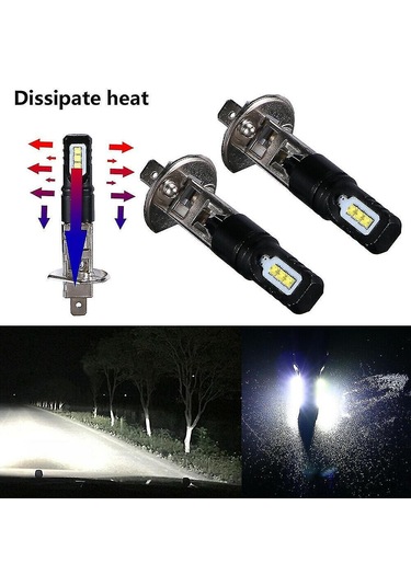 Singree 2x H1 6000k Süper Parlak Led Far Kit - 6000 Lümen, Yüksek Işık, Kolay Kurulum, Uzun Ömür