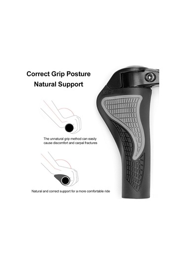 Yuntech01 Bisiklet Alüminyum & 38 Kauçuk Tutamak Kolu, Güvenli Kilitleme, Uzun Sürüşler İçin Konfor, Asit Uyuşması Giderici, Beyaz Çok Renkli