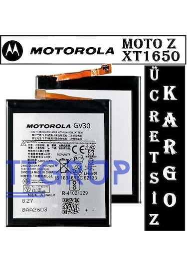 Motorola Moto Z Xt1650 Pil Batarya Gv30