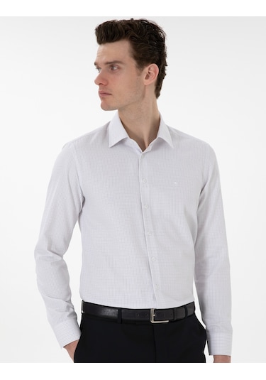 Pierre Cardin Erkek Gri Gömlek Desenli 50304550-vr024 Gri