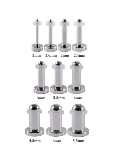 4 Adet Kulak Tıkacı Kulak Ölçer Genişletici 2mm