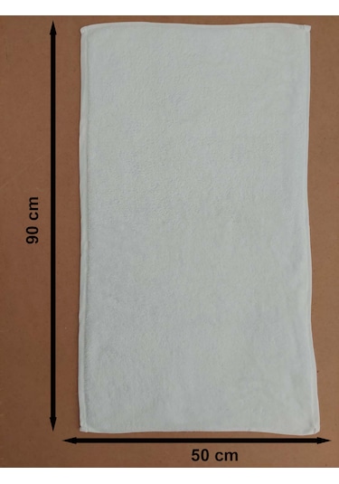 Mikrofiber Saç Havlusu Boya Tutmayan Kuaför Havlusu Beyaz 50x90