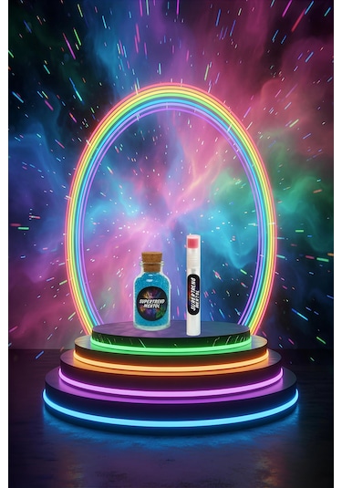 Mentol Topu 1000 Adet Mavi Mentol 1 Adet Apliaktör Hediye Beyaz