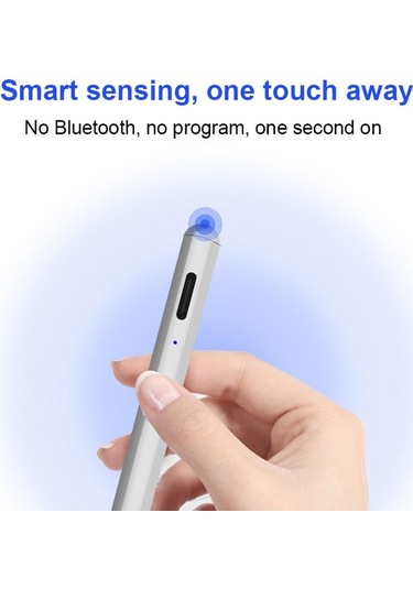 Evrensel Stylus Kalem Android Ios Windows Için Dokunmatik Kalem İpad İphone Kalem Huawei Lenovo Samsung Telefon Xiaomi Tablet Kalem Beyaz