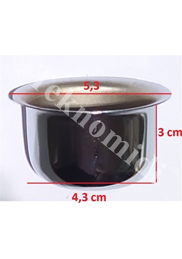 E-27 Duy Kılıfı - E27 Yarım Lale Gümüş Renk