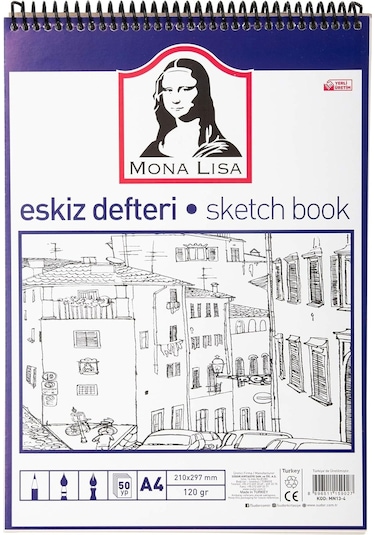 Monalisa Eskiz Defteri Spiralli A4 120 G 50 Yp