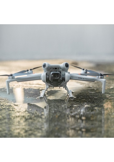 Djı Mini 4 Pro Startrc İçin Katlanır Fall Anti-fall Anti-dirt Yükseltilmiş İniş Dişilisi Eğitim Rafı Gri