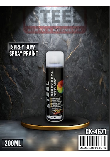 Sprey Boya Beyaz 200 Ml 0001 Beyaz