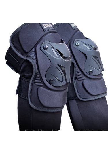 Eternal Luck Motorsiklet Koruyucu Donanım Düşme Önleyici Dizlikler Siyah