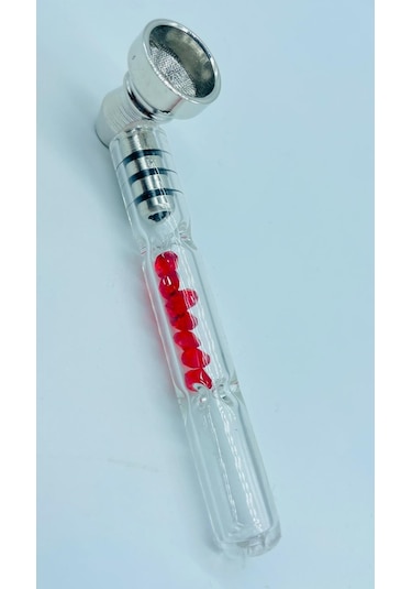 Isıyadayanıklı Metal&cam Pipo 9cm-2parça//pc44