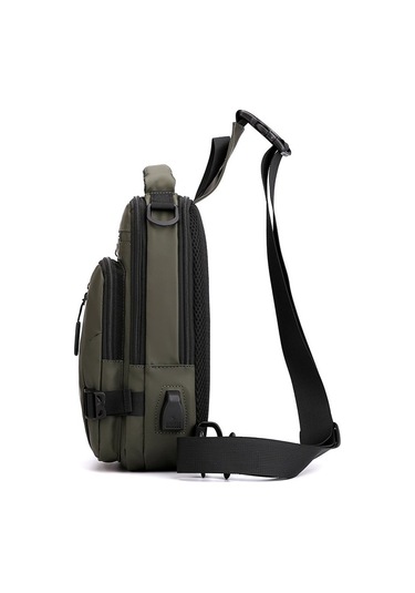 Erkekler İçin Şık Ve Pratik Çapraz Omuz Çantası, Su Geçirmez Uzay Kumaşı İle Dayanıklı, Küçük Boyutlu Rahat Sırt Çantası, Modaya Uygun Fonksiyonel Günlük Çanta Mavi