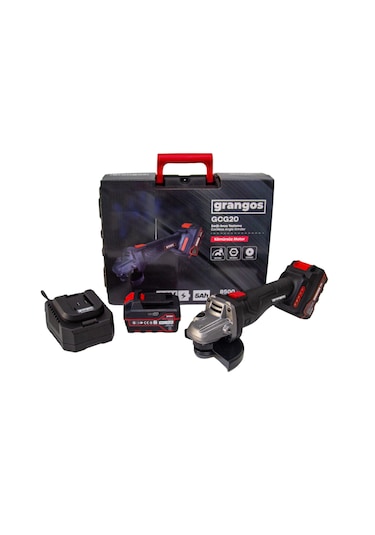 Grangos GCG20-F2 20V 5 Ah Çift Akülü Kömürsüz Taşlama 125 MM