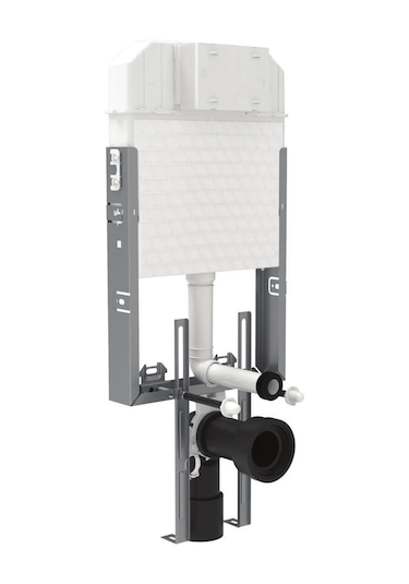 Visam Slim 80 Asma Klozet için Gömme Rezervuar Metal Ayaklı Beyaz