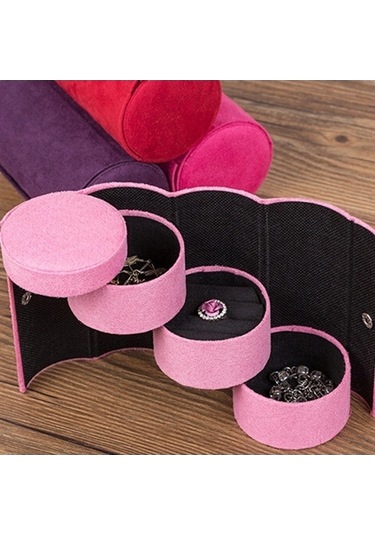 Tongxida Moda Tutucu Pembe Saklama Jl Küpe Kılıfı Düzenleyici Silindirik Bosphorus Pembe