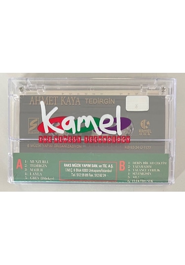 Ahmet Kaya Tedirgin Kaset Jelatininde Sıfır Kaset