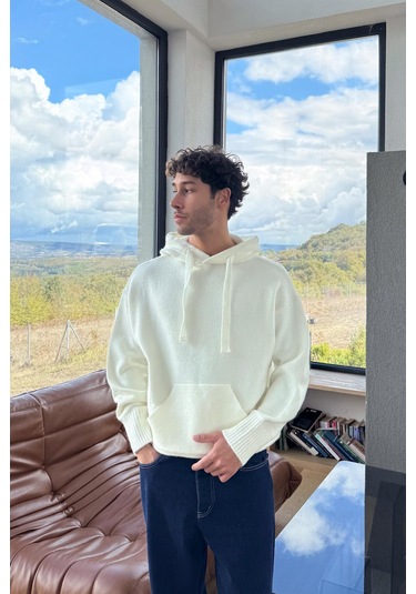 Flaw Triko Hoodie Ekru Ekru