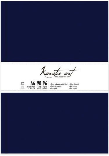 Karatis Art 90gr A4 96 Yp.ciltli Eskiz Defter