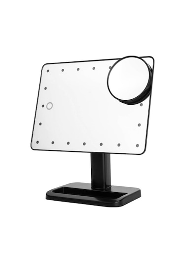 Sones Taşınabilir Led Dokunmatik Sensörlü Ayna Lamba Masaüstü Dolgu Işığı Siyah