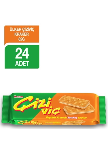 Ülker Çiziviç Peynirli Sandviç Kraker 24 x 82 G