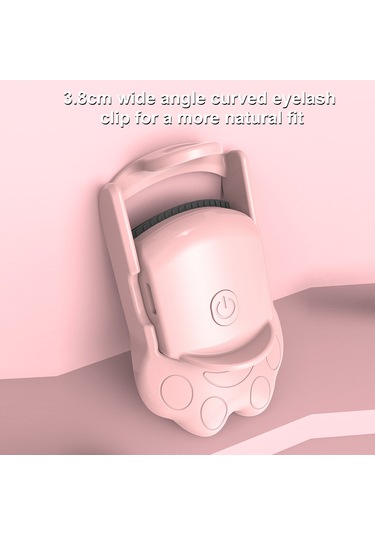 Wezone Beyaz Kedi Pencesi Elektrikli Kirpik Kaşıyak, 3.7v Isıtmalı Sabit Tutucu, Taşınabilir Mini Model