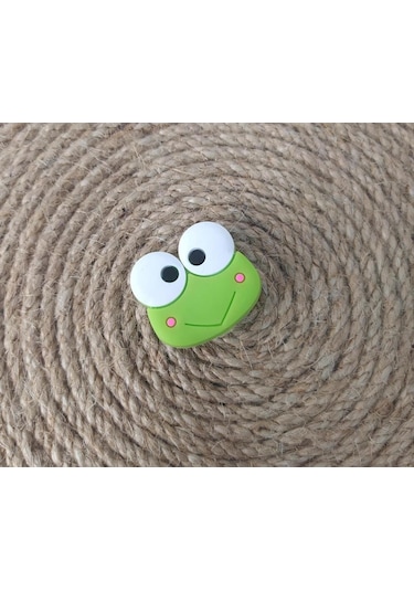 Terlik Süsü Silikon Terlik Sandalet Tokası Kurbağa Aksesuar