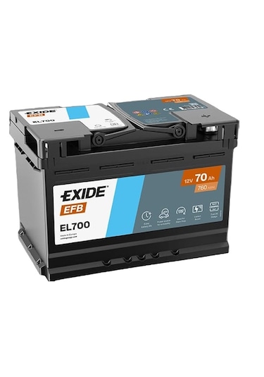 Exide 70 Ah EFB Start Stop 760 A(EN) Akü 2025 Üretim