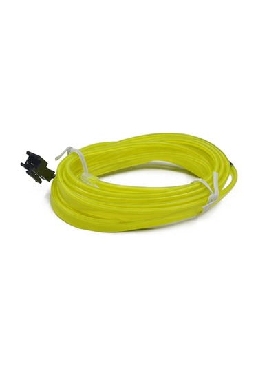 Cbtx Araba Dekorasyonu İçin 5m Çakmak El Şerit Işığı Ortam Işıkları Sürücülü Parlayan Halat Işığı - Floresan Yeşil