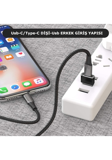 Cafele Apple iPhone  Uyumlu iPad Type-C Dişi Usb Erkek Çevirici