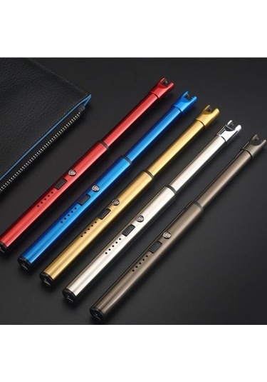 Novahub Şarj Edilebilir Alevsiz Rüzgar Geçirmez Kamp Ateşleyici, Taşınabilir Kompakt Mum Ateşleyici Siyah