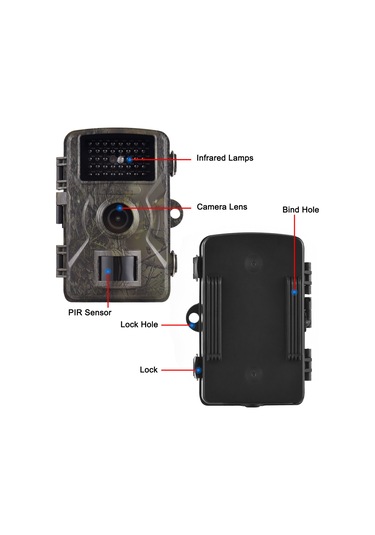 Mufunye 16mp 1080p Av Kamera: 0.8s Tetik Süresi, 10m Gece Görüşü, Ip66 Su Geçirmez, Hareket Tespiti Pil Yok Yeşil