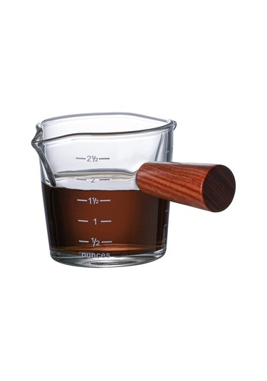 Kangvka Kahve Sütü Hazırlama Kavanozu, İki Açık Ağızlı Ahşap Saplı, Cam Malzeme, 51-100 Ml, Kalın Tabanlı, Ev Kullanıma İdeal, Pratik Ve Dayanıklı Diğer