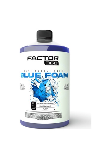 Factor360 Blue Foam Mavi Renkli Oto Yıkama Köpüğü Oto Şampuan 1 L