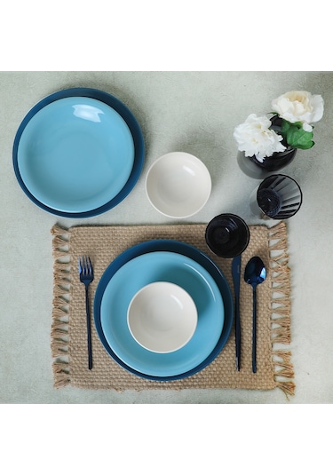 Keramika Blue Mix Yemek Takımı 18 Parça 6 Kişilik 031-413-420