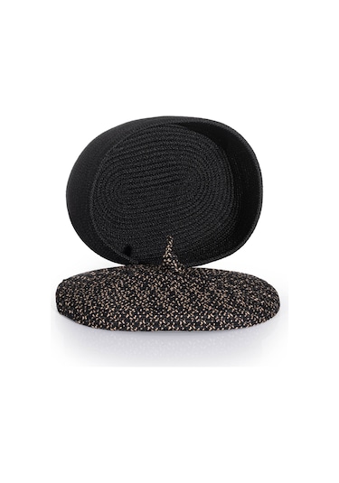 Koza Home Cesta Kapaklı El Yapımı Pamuklu Siyah Hasır Dekoratif Sepet 25cmx